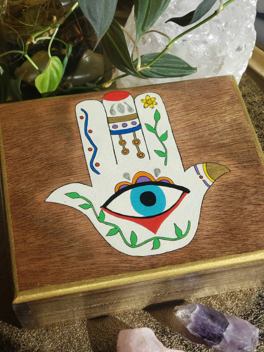 Hamsa Hand Witch Box