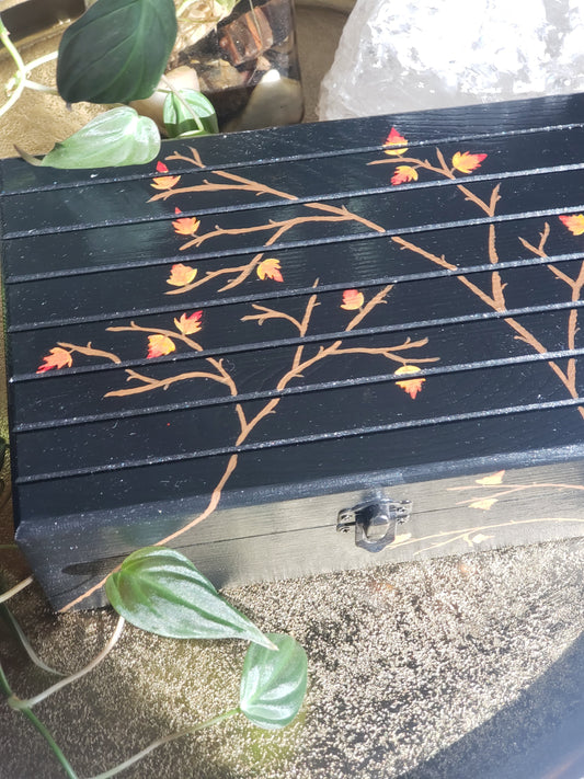 Fall Leaf Witch Box