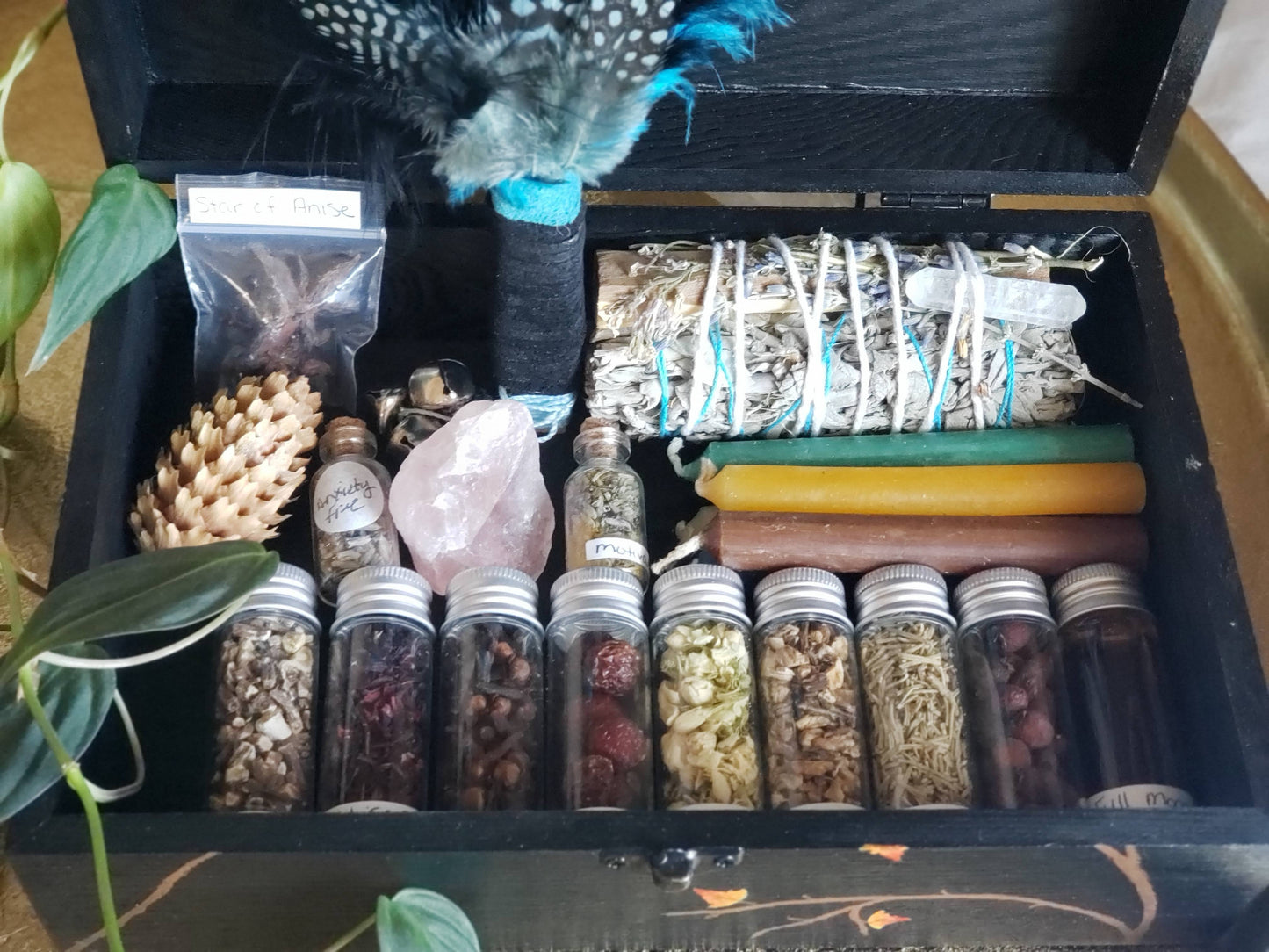 Fall Leaf Witch Box